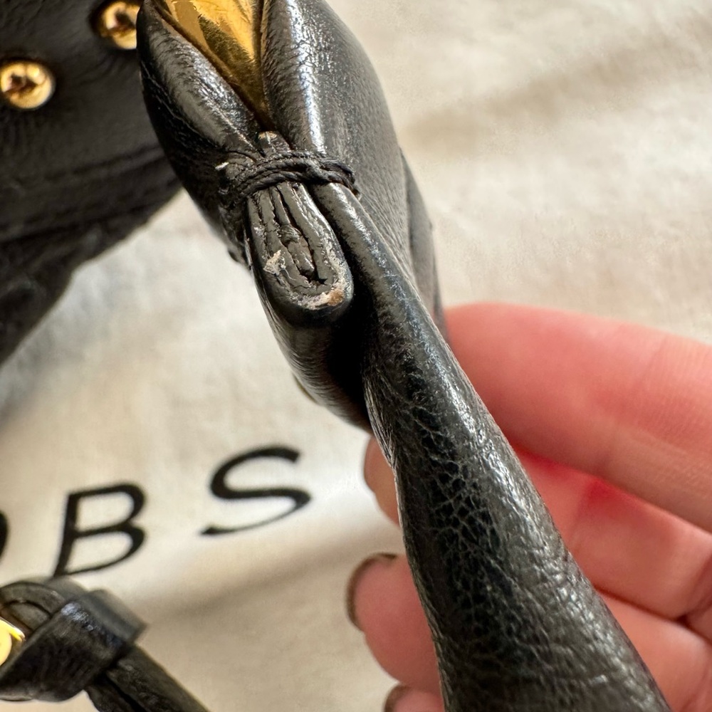 MARC JACOBS Black Quilted Calfskin Leather Banana Hobo Bag - Picture 13 of 15